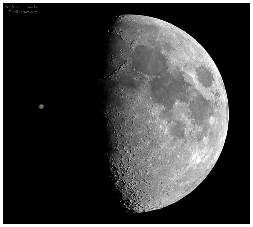 Jupiter + Lune, St-Bruno (Québec), 2011-12-03